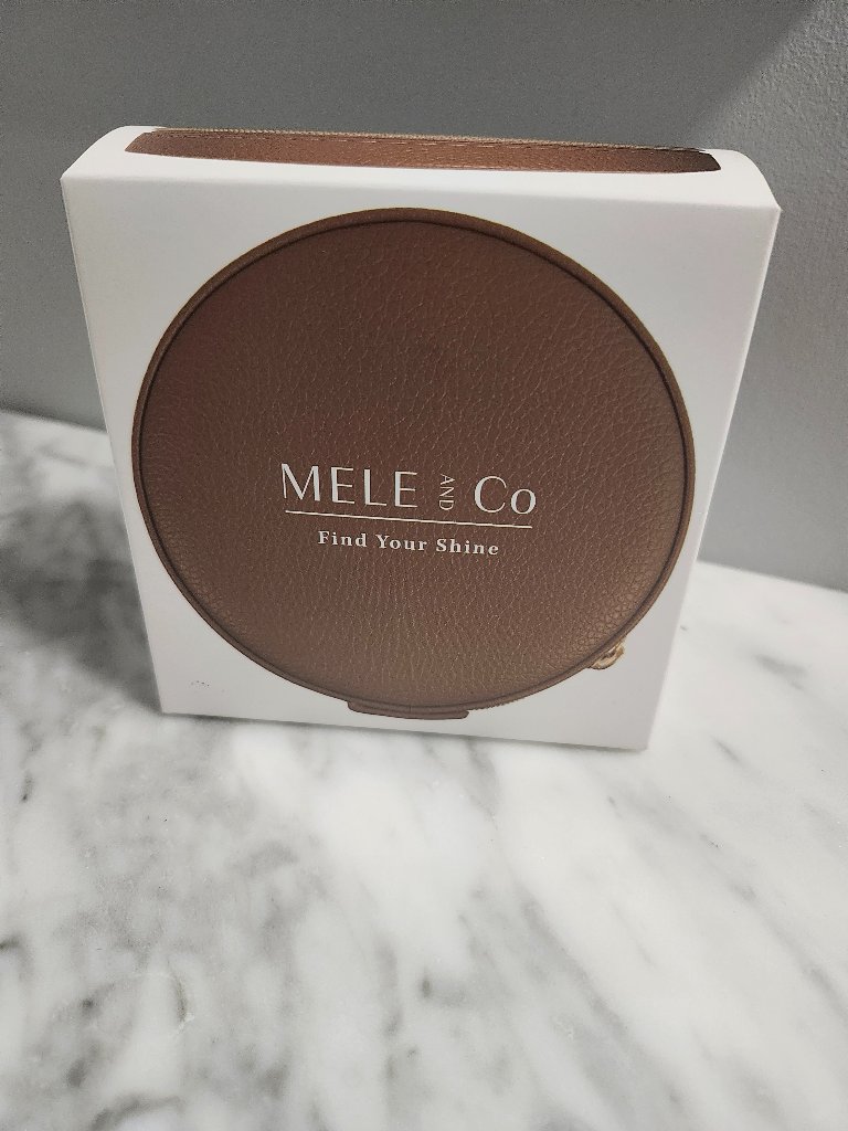 Mele & Co Brown Portable Jewelry Box Nib